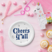 State Flag Blue Chee Y'all Pappteller (Party)