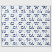 State Flag Blue Chee Y'all Wrapping Paper Geschenkpapier (Flach)