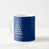 State Flag Blue Elegant Texas Weihnachtsbaum Kaffeetasse (Vorderseite Links)