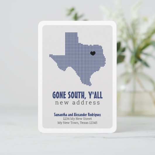 State Flag Blue Gone South, Y'All Moving Ankündigung (Stehend Vorderseite)