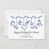 State Flag Blue Texas Holiday Hanging Icons (Vorderseite)