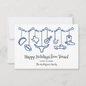 State Flag Blue Texas Holiday Hanging Icons (Vorderseite)