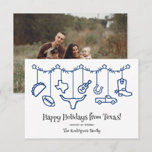 State Flag Blue Texas Holiday Hanging Icons