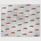 State Flag Map von North Carolina Geschenkpapier (Flach)