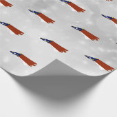 State Flag Map von North Carolina Geschenkpapier (Ecke)