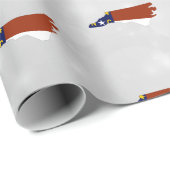 State Flag Map von North Carolina Geschenkpapier (Rolleneckpunkt)