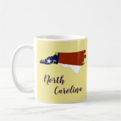 State Flag Map von North Carolina Kaffeetasse (Links)