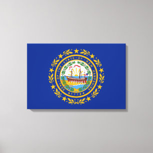 State Flag New Hampshire Canvas Print Leinwanddruck