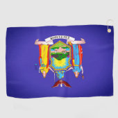 State Flag New York Golf Towel Golfhandtuch (Horizontal)