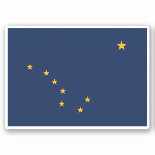 State flag of Alaska Aufkleber (Vorderseite)