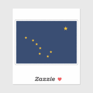 State flag of Alaska Aufkleber