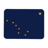 State Flag of Alaska, USA Magnet (Horizontal)