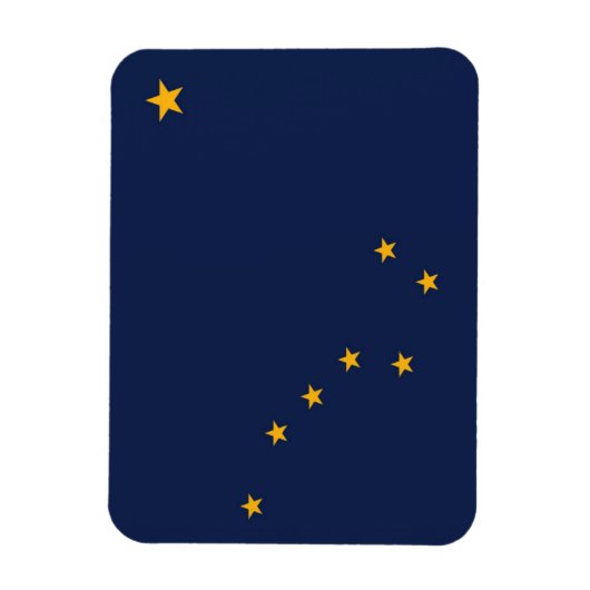 State Flag of Alaska, USA Magnet (Vertikal)