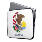 State Flag of Illinois, USA Laptopschutzhülle (Vorderseite Links)
