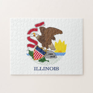 State Flag of Illinois, USA Puzzle