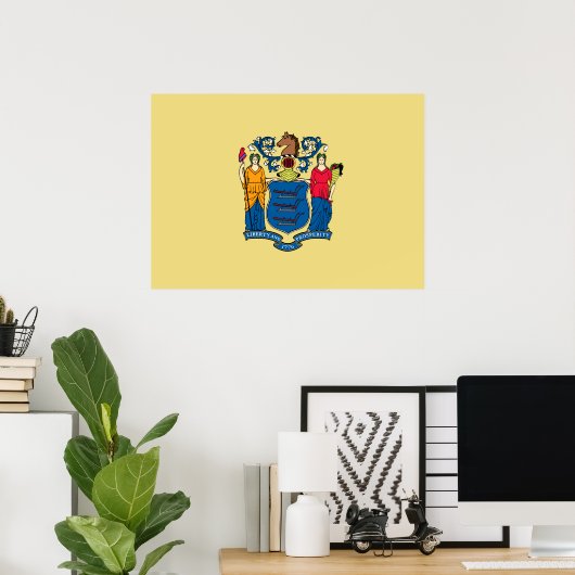 State Flag of New Jersey Poster (Heimbüro)