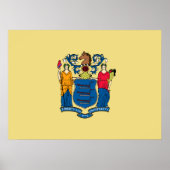 State Flag of New Jersey Poster (Vorne)