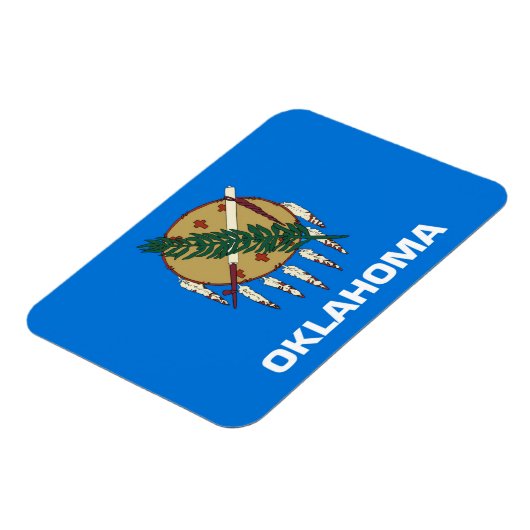 State Flag of Oklahoma, USA Magnet (Linke Seite)