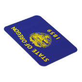 State Flag of Oregon, USA Magnet (Rechte Seite)