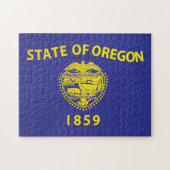 State Flag of Oregon, USA Puzzle (Horizontal)