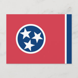 State Flag of Tennessee, USA Postkarte