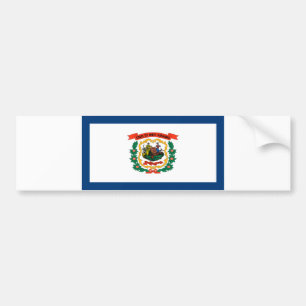 State Flag of West Virginia Autoaufkleber