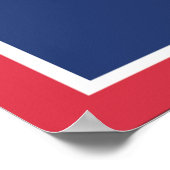 State Flag of Wyoming, USA Poster (Ecke)