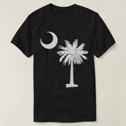 State Flag Palmetto Tree Crescent M T-Shirt (Design vorne)
