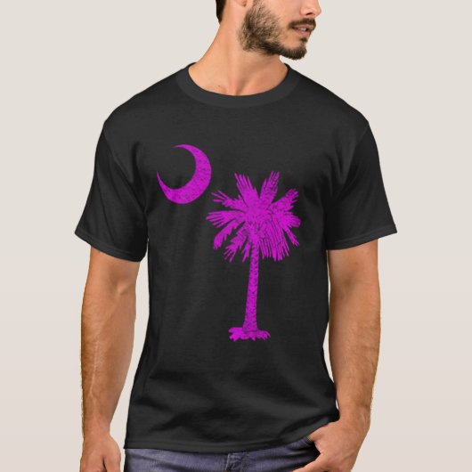 State Flag Palmetto Tree Crescent M T-Shirt (Vorderseite)