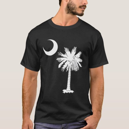 State Flag Palmetto Tree Crescent M T-Shirt (Vorderseite)