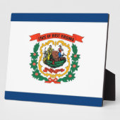 State Flag Plaque Fotoplatte (Seite)