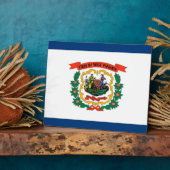 State Flag Plaque Fotoplatte (Seite)