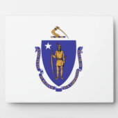 State Flag Plaque von Massachusetts Fotoplatte (Vorderseite)