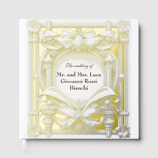 State Gold Motif Atelier, Wedding Foil Gästebuch (Vorderseite)