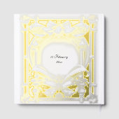 State Gold Motif Atelier, Wedding Foil Gästebuch (Rückseite)