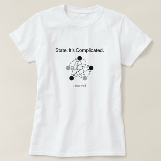 State Its Complicated Programmierer Humor Damen T-Shirt (Design vorne)