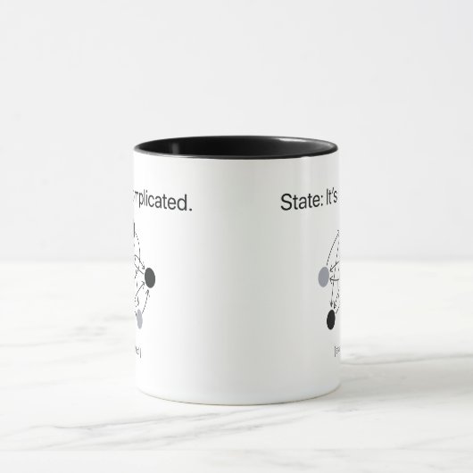 State Its Complicated Two Sided Programmer Mug Tasse (Zentrum)