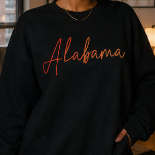 State of Alabama Crewneck-Pullover-Sweatshirt Sweatshirt