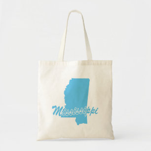 State Of Mississippi Shape Tragetasche