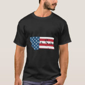 State Of Montana Patriotic Usa Flag For T-Shirt (Vorderseite)