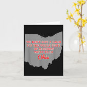 State Of Ohio We Don't Give A For Michigan Karte (Gelbe Blume)