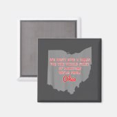 State Of Ohio We Don't Give A For Michigan  Magnet (Vorderseite/Rückseite)