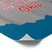 State Of Ohio We Don't Give A For Michigan  Poster (Ecke)