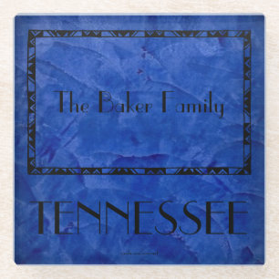 State Of Tennessee Familienname Glasuntersetzer
