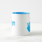 State Of West Virginia Shape Mug Tasse (Zentrum)