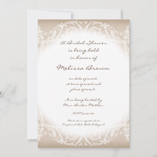 State Peacock w Swirl Branch Wedding Einladung (Vorderseite)