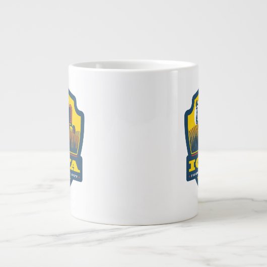 State Pride Iowa Jumbo-Tasse (Vorderseite)