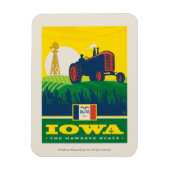 State Pride Iowa Magnet (Vertikal)