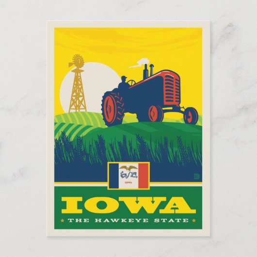 State Pride Iowa Postkarte (Vorderseite)