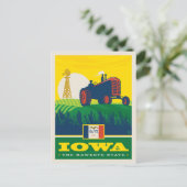 State Pride Iowa Postkarte (Stehend Vorderseite)